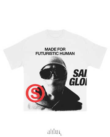 Futuristic Human White Tee