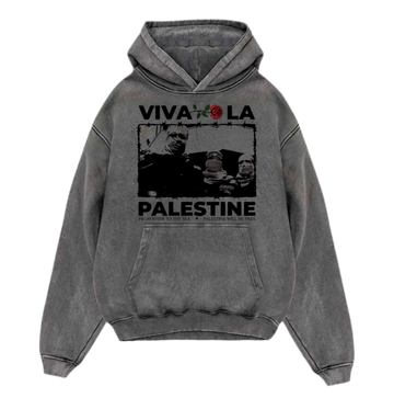 Viva La Palestine Asit Yıkamalı Hoodie