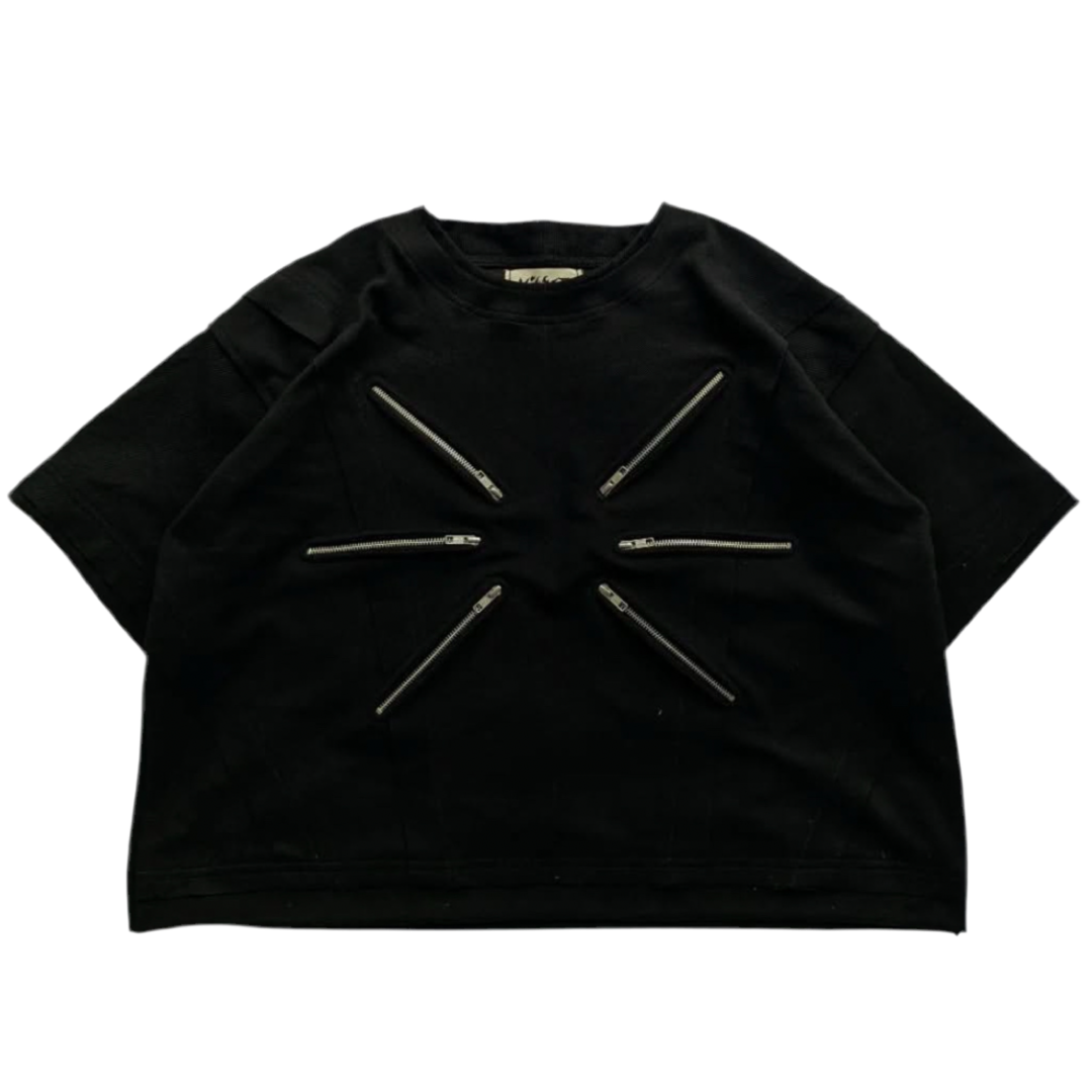Designer Jujutsu Gojo Fermuar Oversized Tee