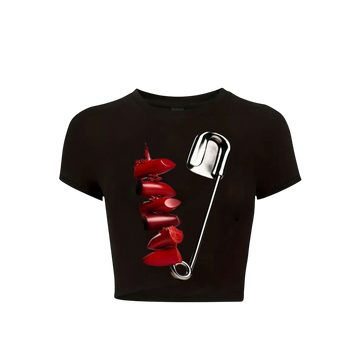 Punk&Rouge Crop T-Shirt