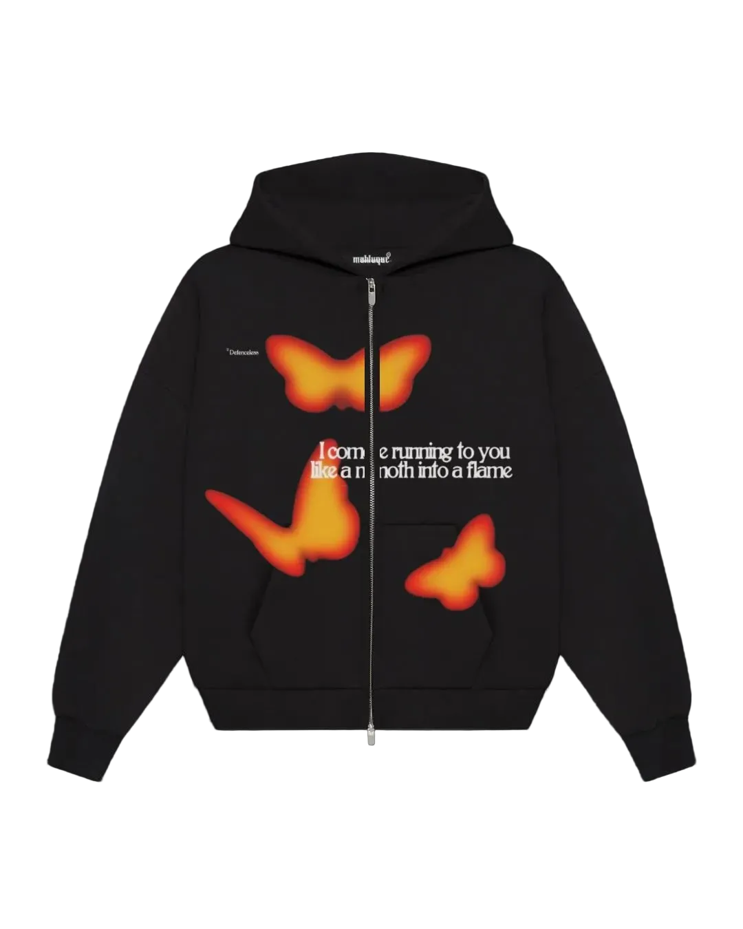 Moth a Flame Zip Hoodie