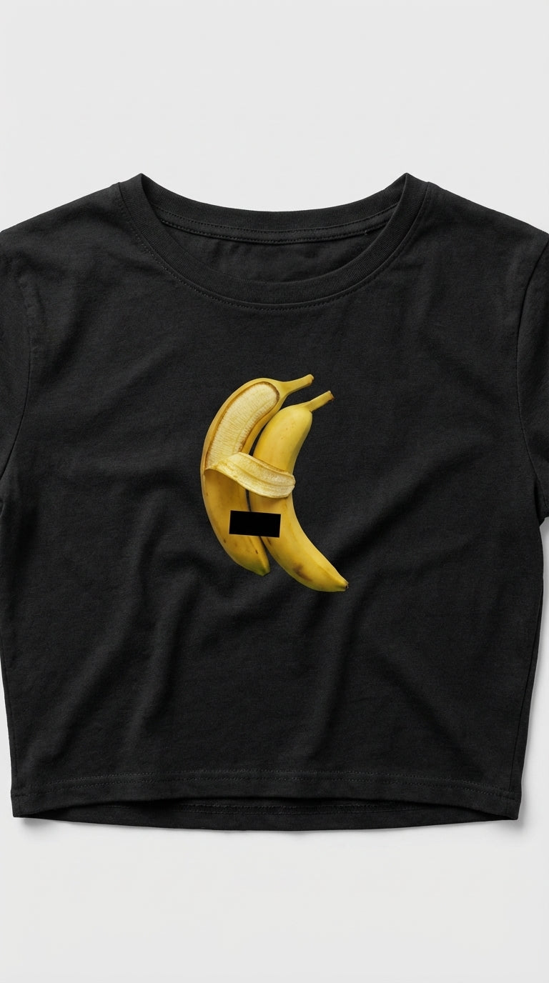Banana Drama Crop T-Shirt