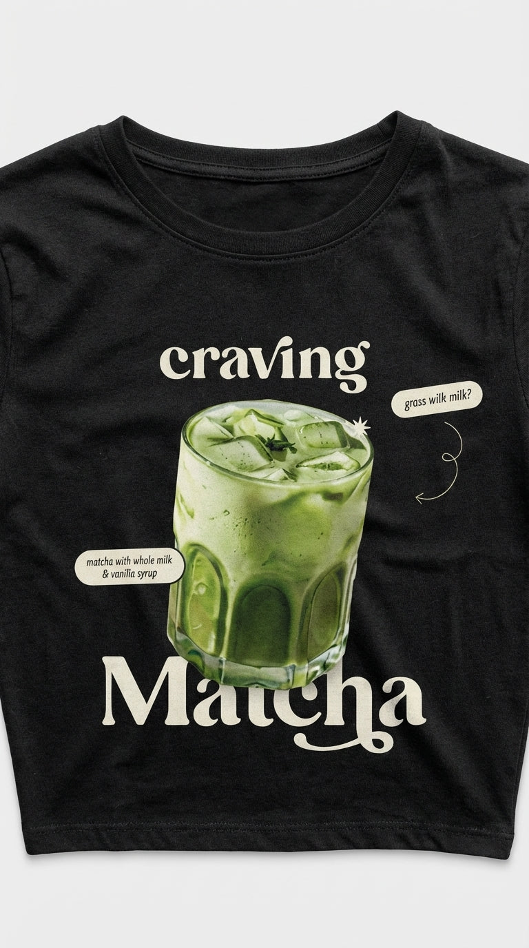 Craving Matcha Crop T-Shirt