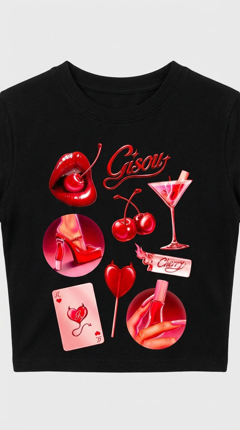 Cherry Bomb Crop T-Shirt
