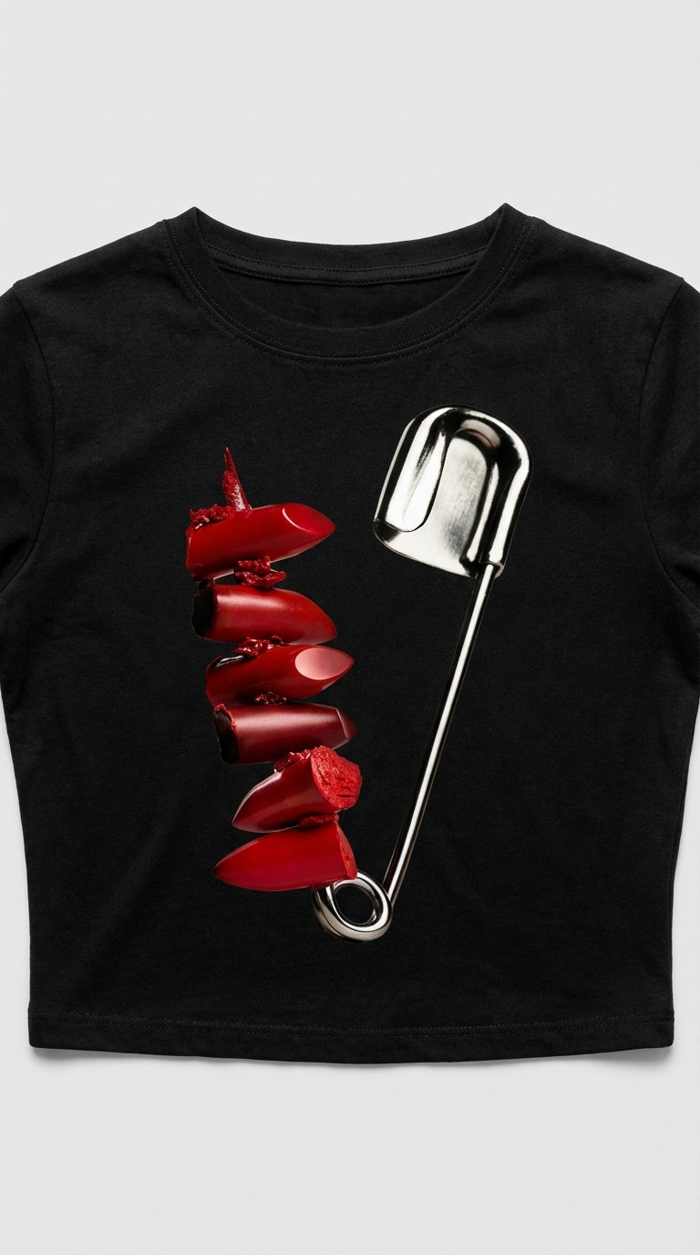 Punk&Rouge Crop T-Shirt
