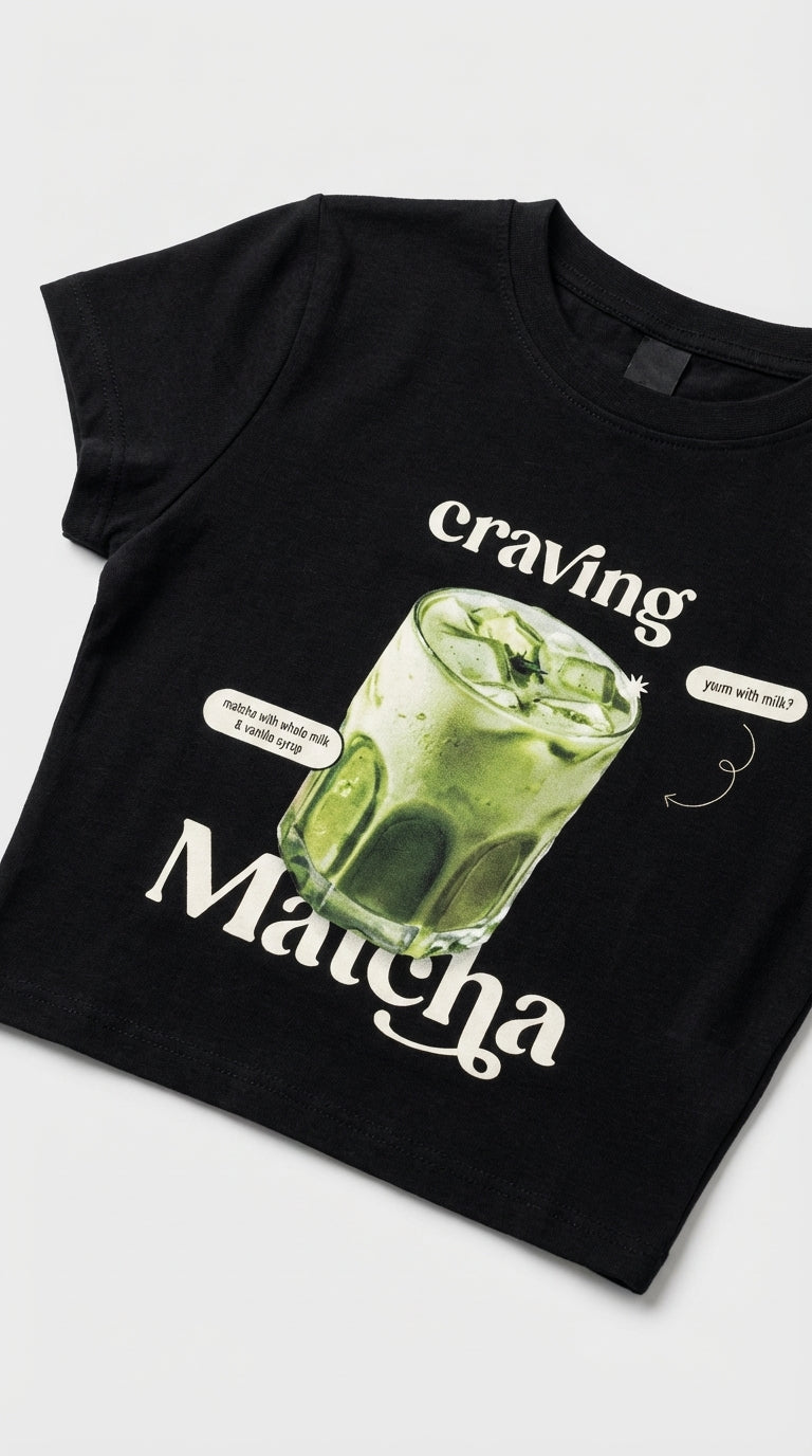 Craving Matcha Crop T-Shirt