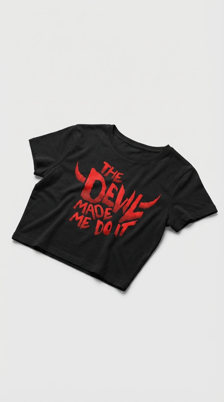 Devil Inside Crop T-Shirt