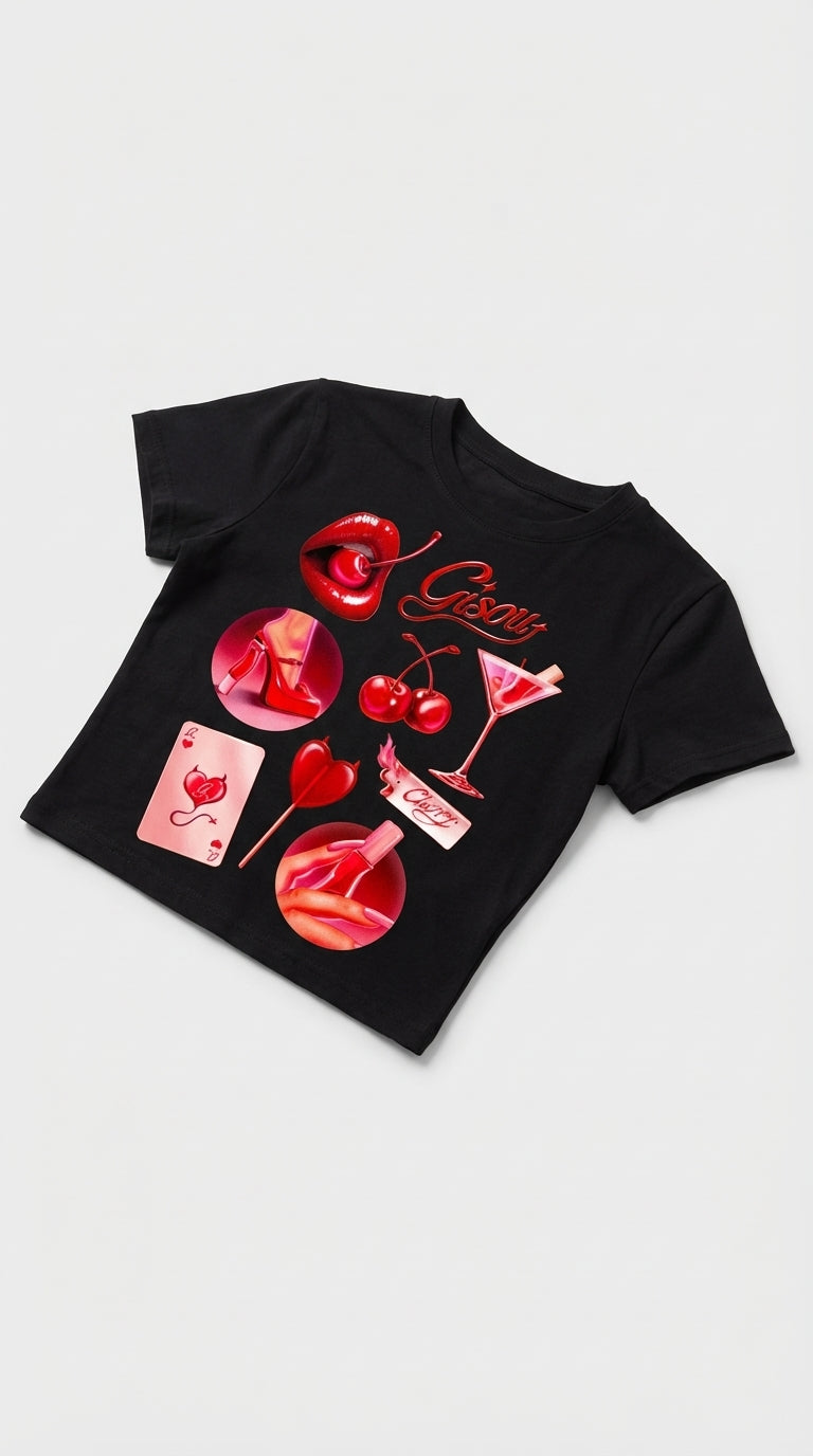 Cherry Bomb Crop T-Shirt
