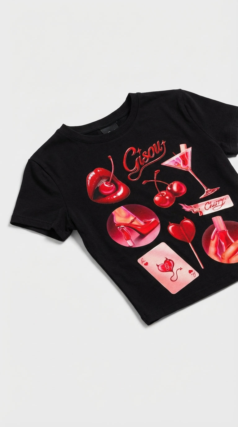 Cherry Bomb Crop T-Shirt