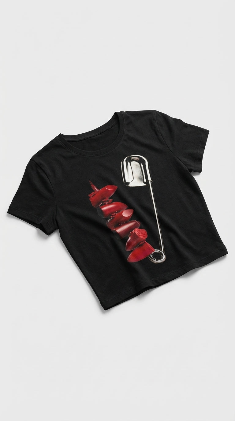 Punk&Rouge Crop T-Shirt