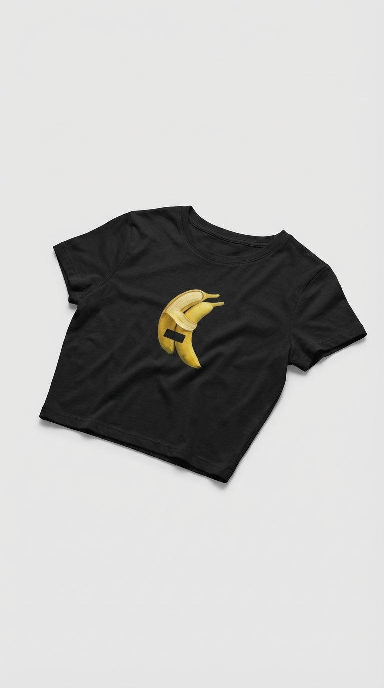 Banana Drama Crop T-Shirt
