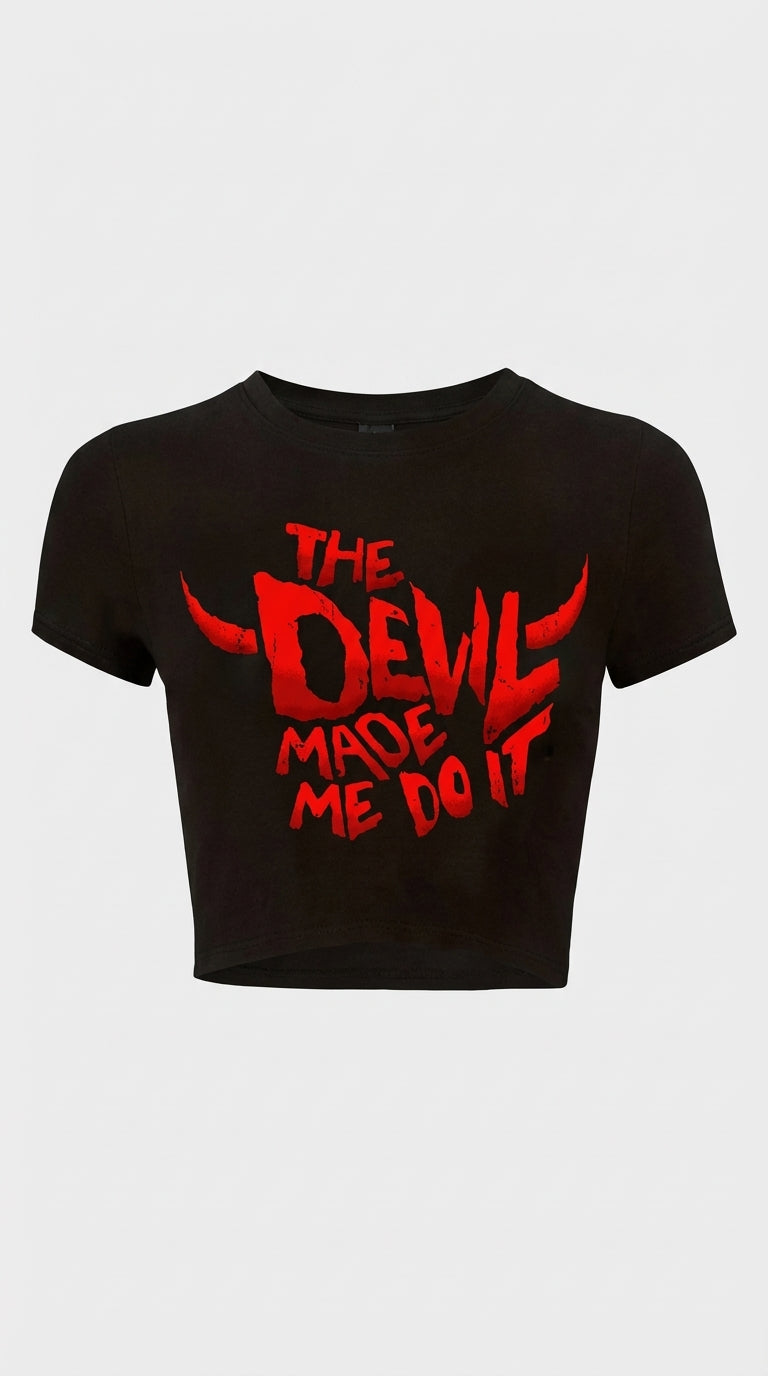 Devil Inside Crop T-Shirt