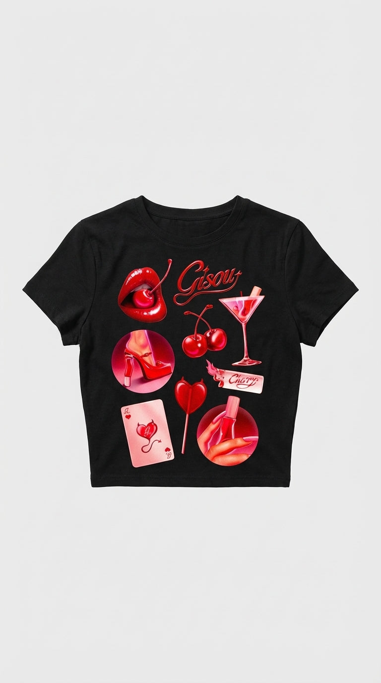 Cherry Bomb Crop T-Shirt