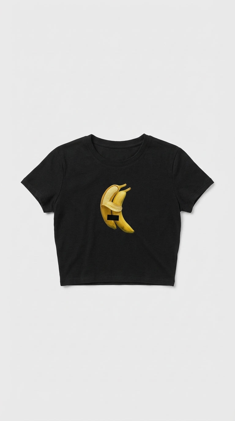 Banana Drama Crop T-Shirt