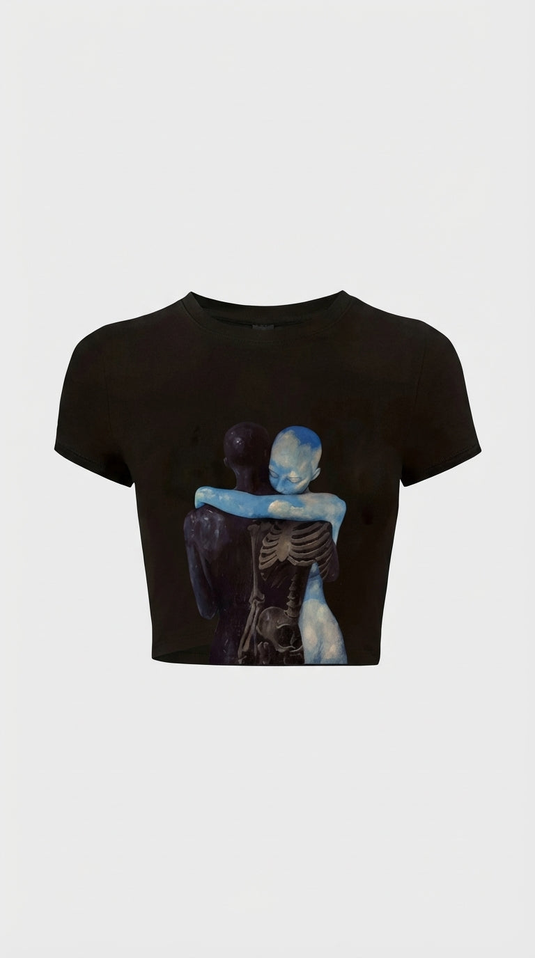 Ethereal Embrace Crop T-Shirt