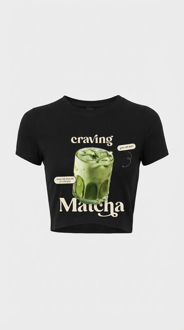 Craving Matcha Crop T-Shirt
