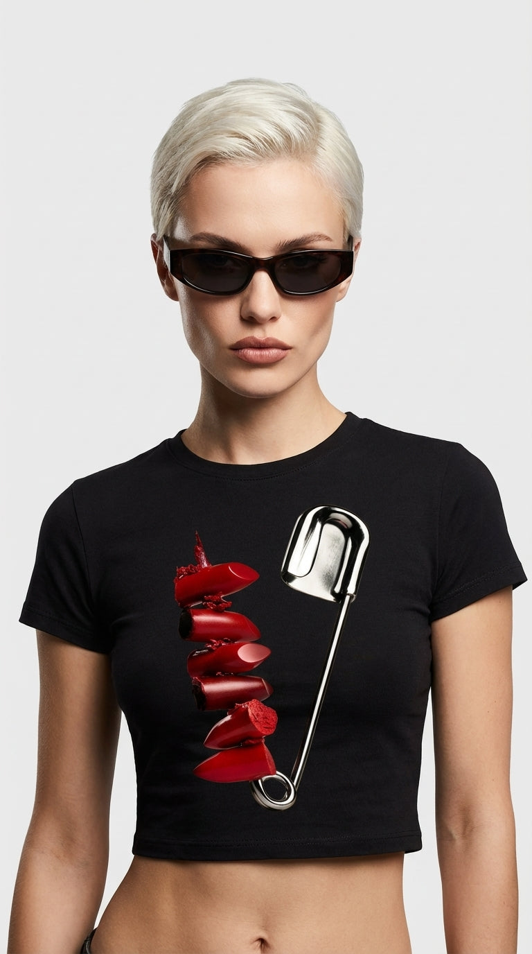 Punk&Rouge Crop T-Shirt