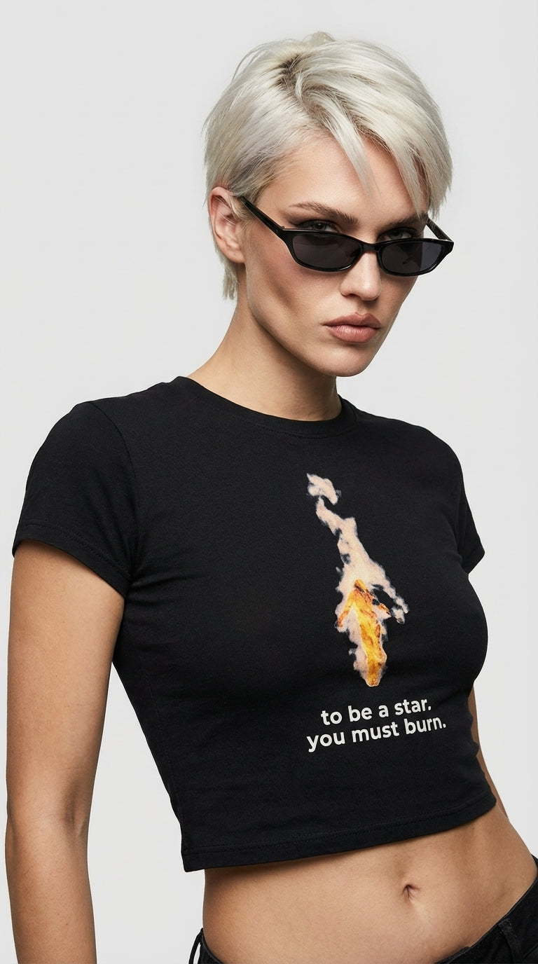 Burn Bright Crop T-Shirt