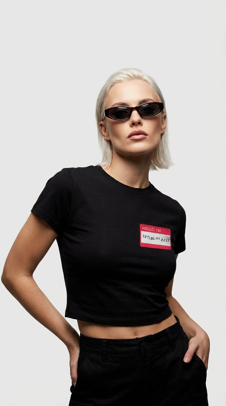Hello Crop Top