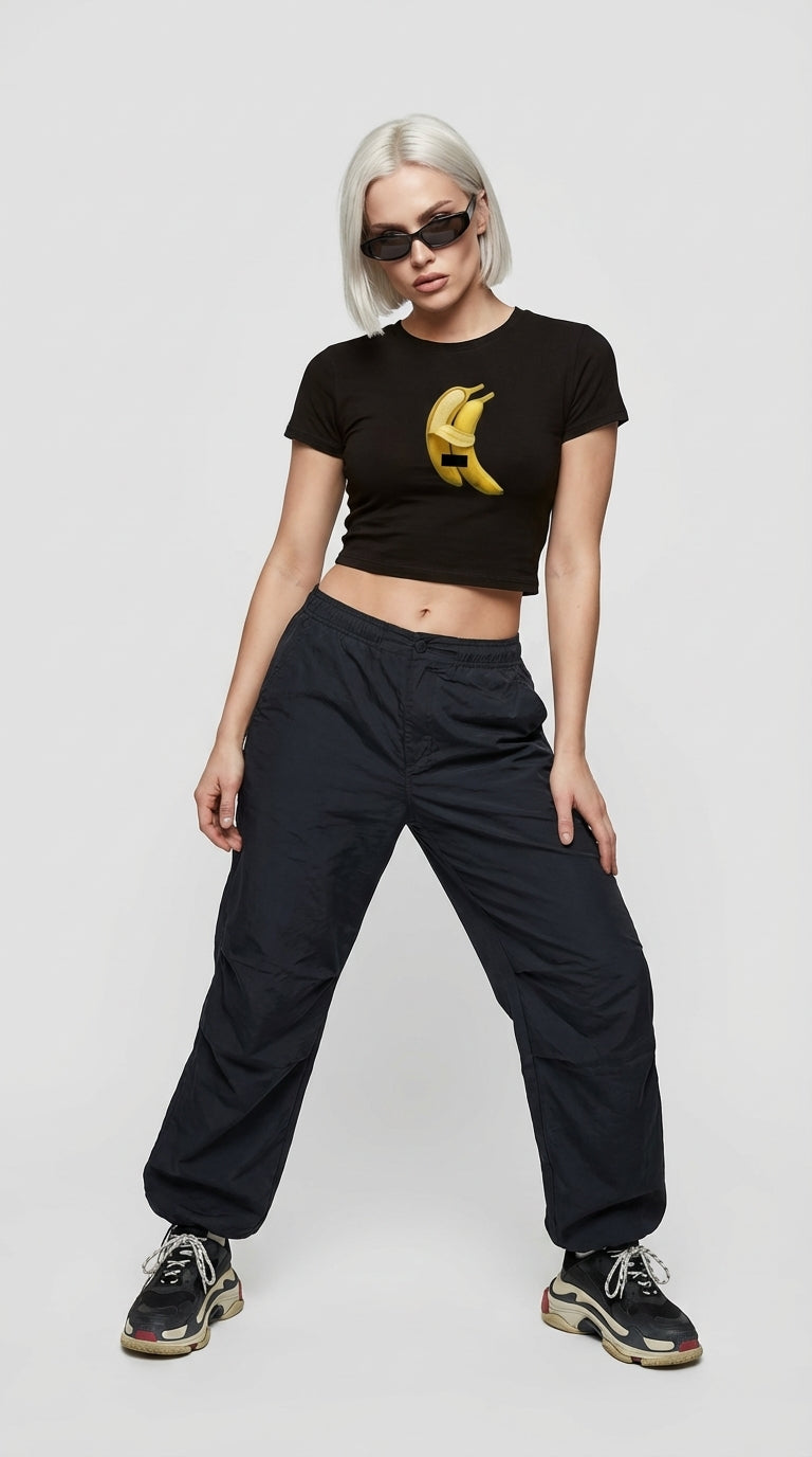 Banana Drama Crop T-Shirt