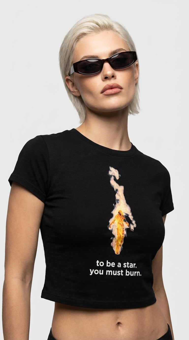 Burn Bright Crop T-Shirt