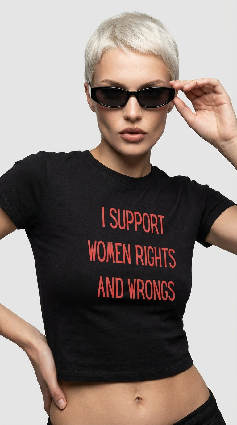 Support All Women Crop T-Shirt