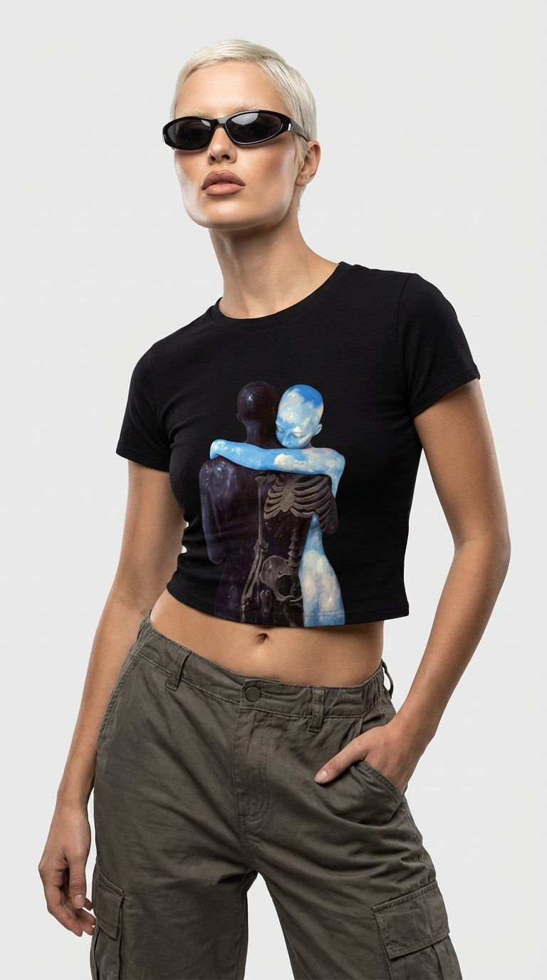 Ethereal Embrace Crop T-Shirt