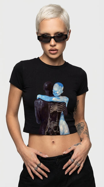 Ethereal Embrace Crop T-Shirt
