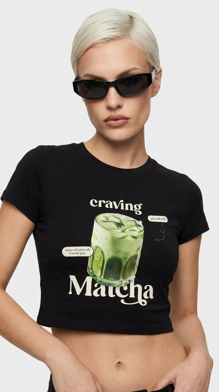 Craving Matcha Crop T-Shirt