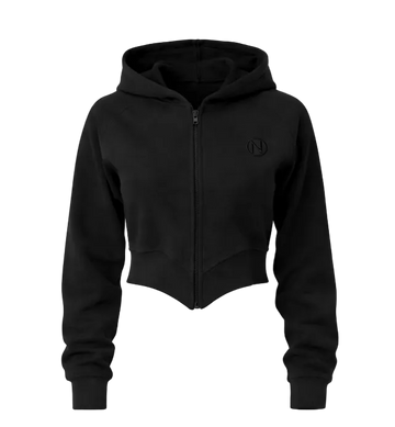 Sharp V Crop Hoodie