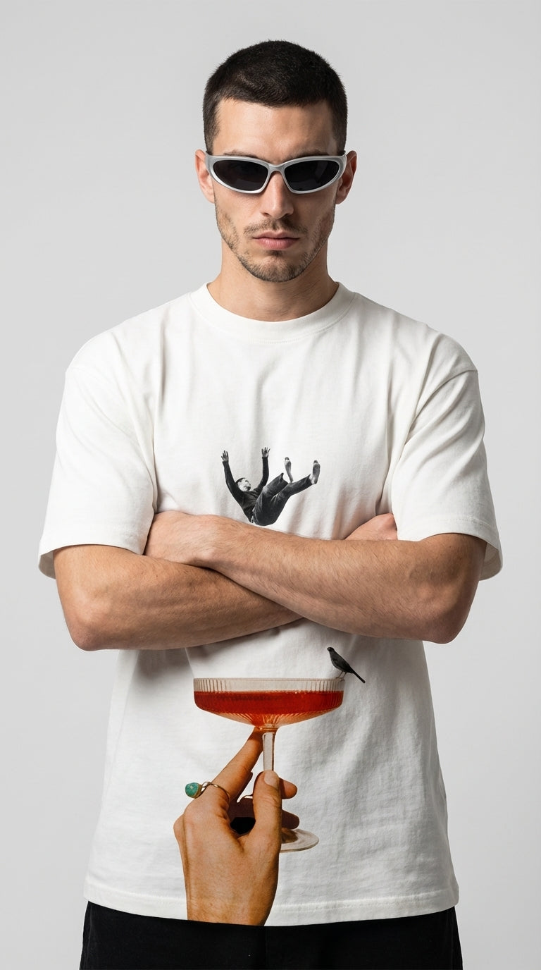Human Flavor Oversize White T-Shirt