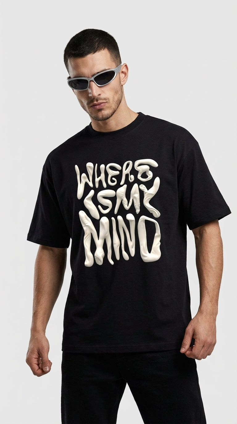 Puffy Blacked Oversized T-Shirt