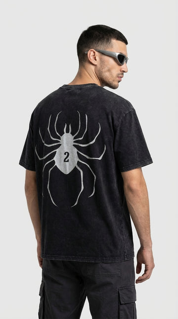Designer Feitan HunterxHunter Asit Yıkamalı Oversized T-Shirt