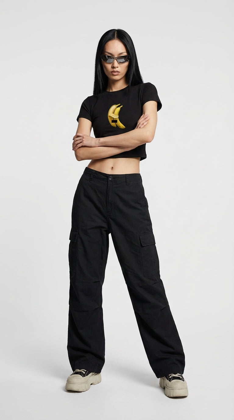 Banana Drama Crop T-Shirt