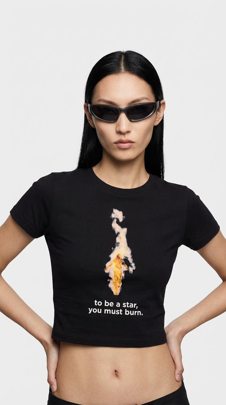 Burn Bright Crop T-Shirt