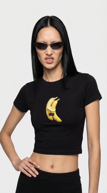 Banana Drama Crop T-Shirt