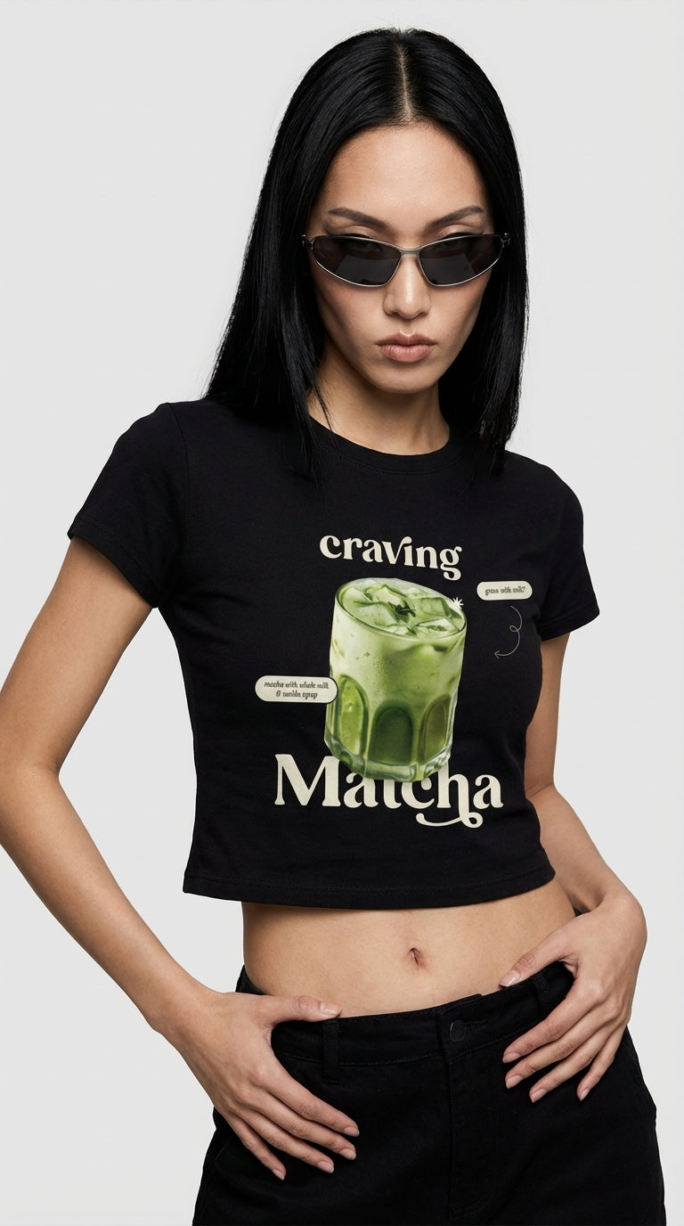 Craving Matcha Crop T-Shirt