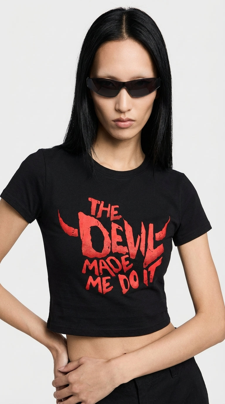 Devil Inside Crop T-Shirt