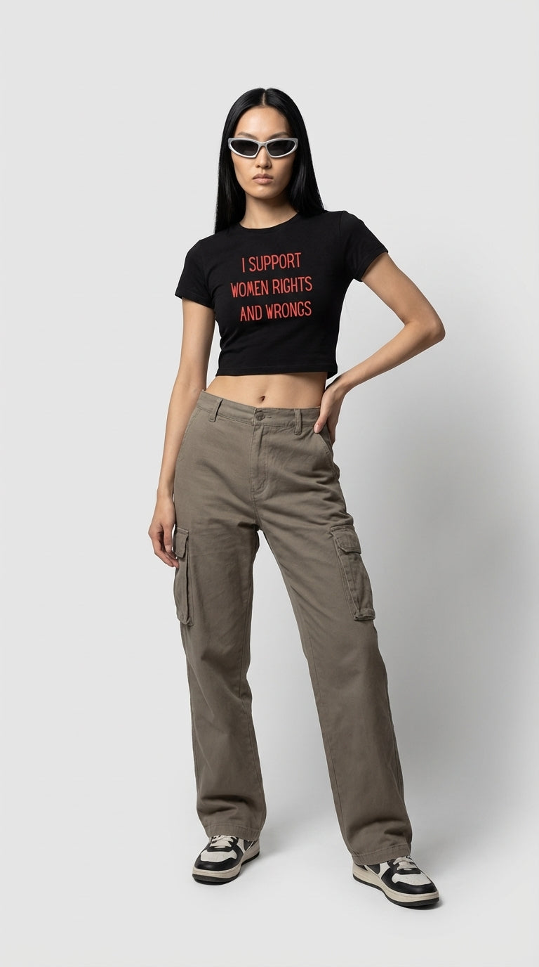 Support All Women Crop T-Shirt