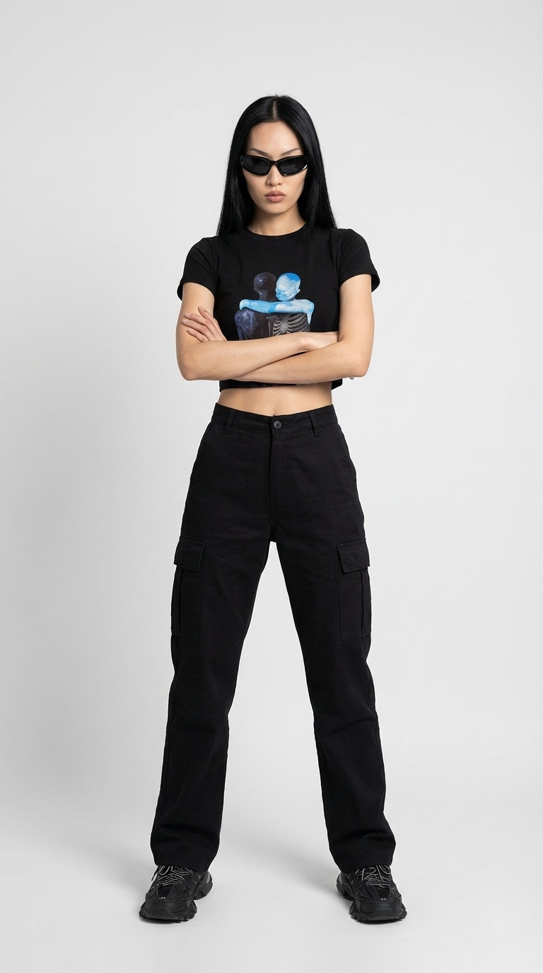 Ethereal Embrace Crop T-Shirt