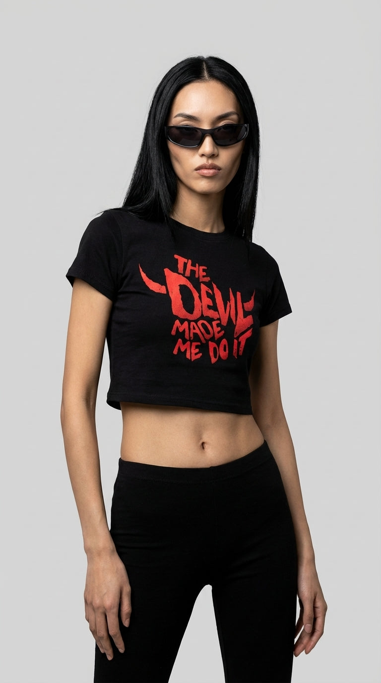 Devil Inside Crop T-Shirt