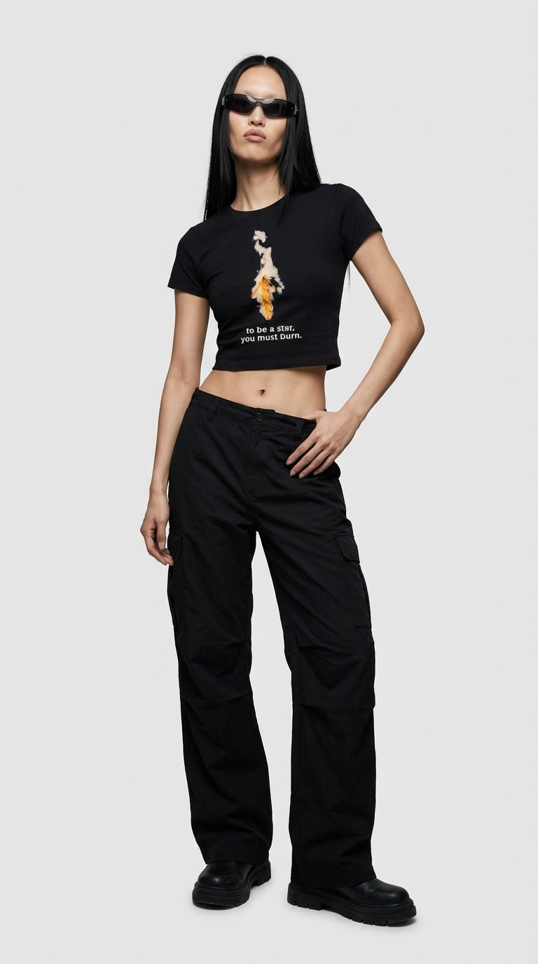 Burn Bright Crop T-Shirt