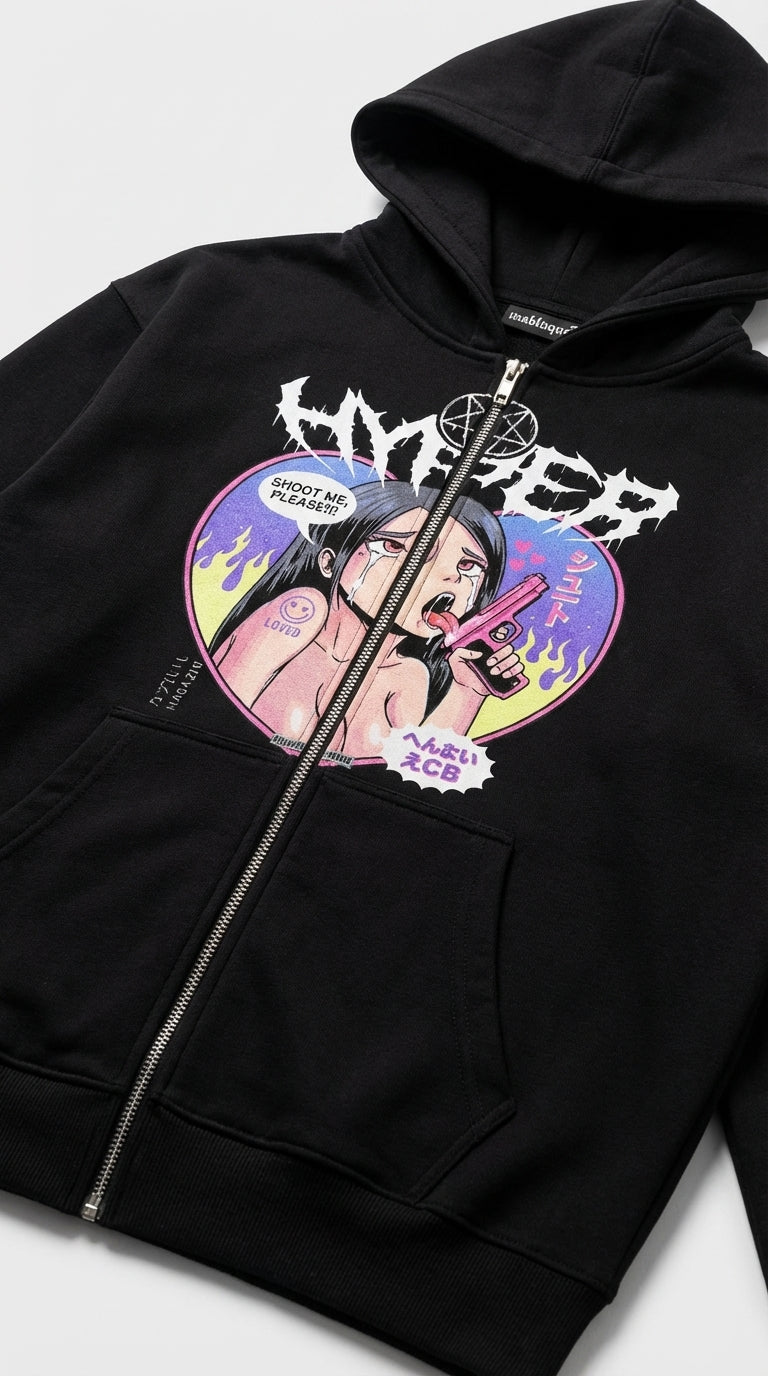 Shoot Me Zip Hoodie