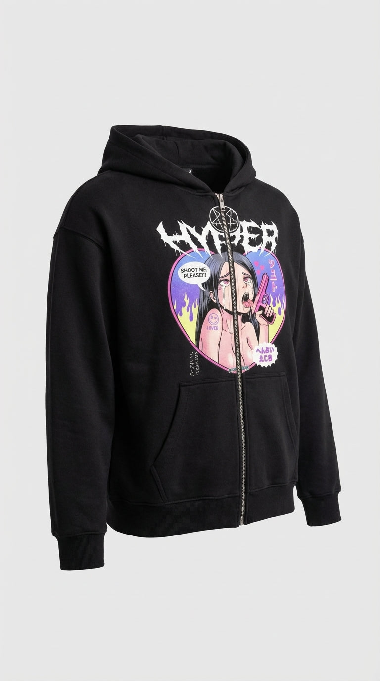 Shoot Me Zip Hoodie