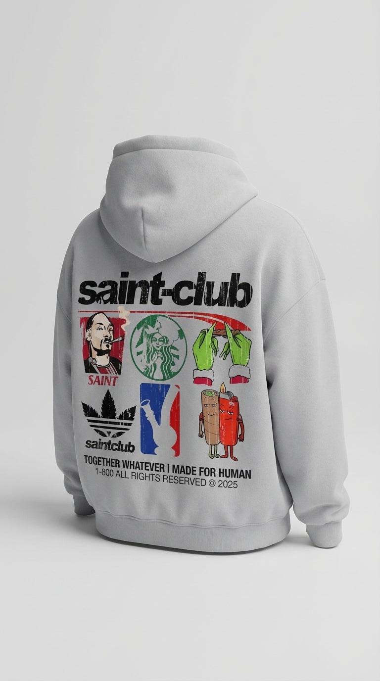 Saint-Club Grey Hoodie