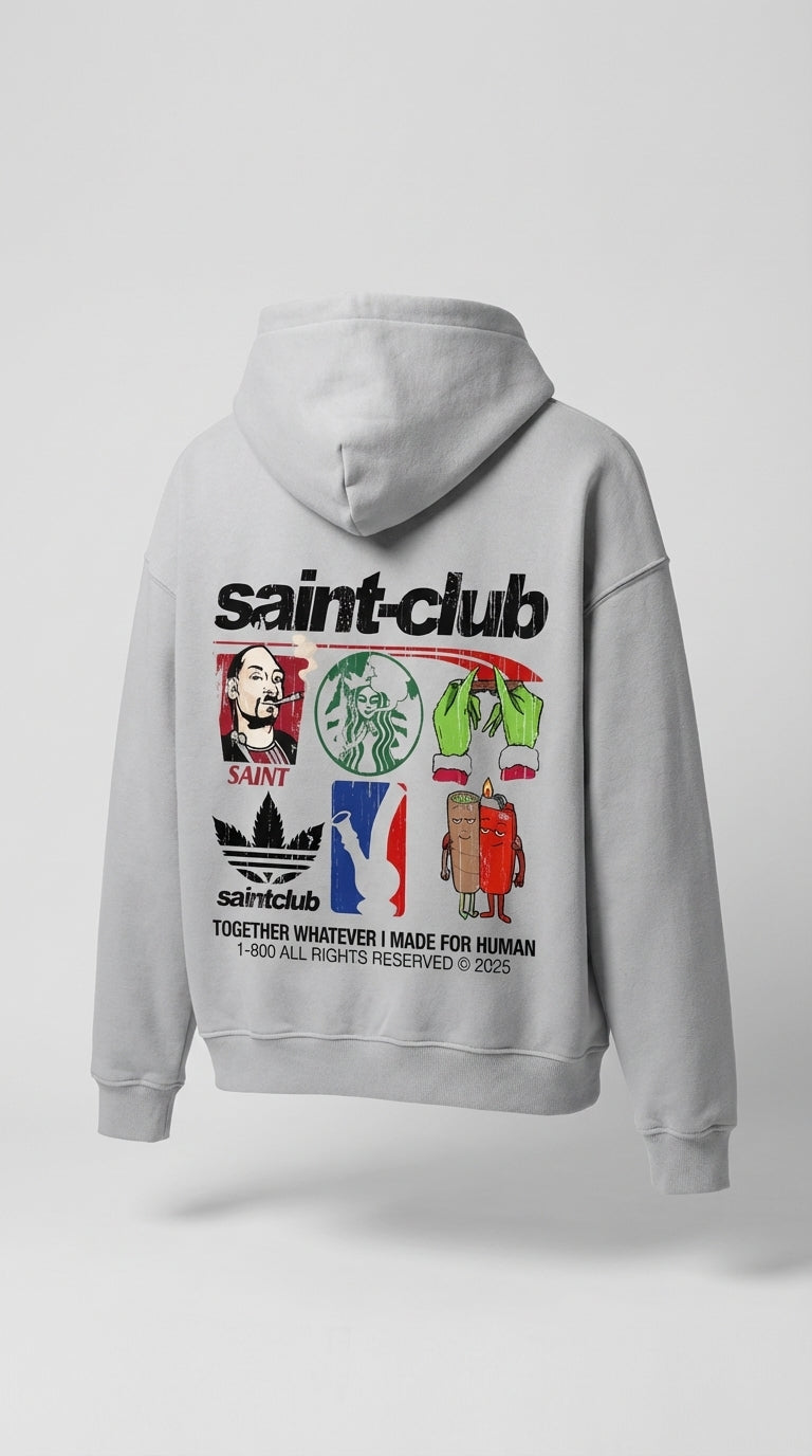 Saint-Club Grey Hoodie