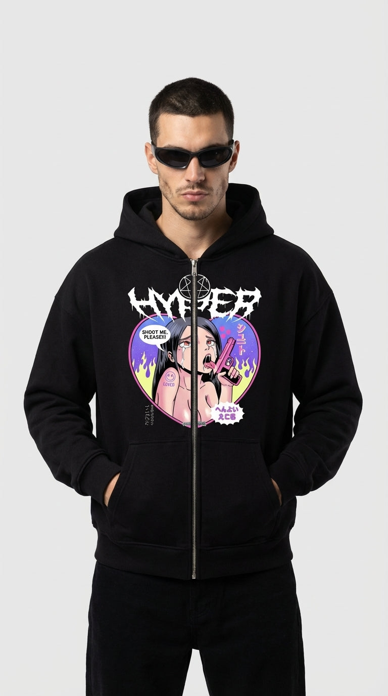 Shoot Me Zip Hoodie