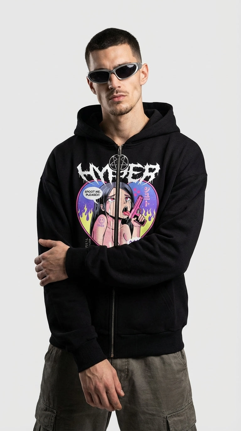 Shoot Me Zip Hoodie
