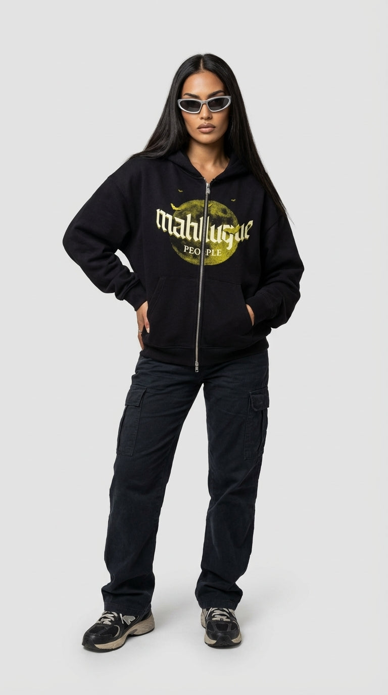 Mahluque People Zip Hoodie