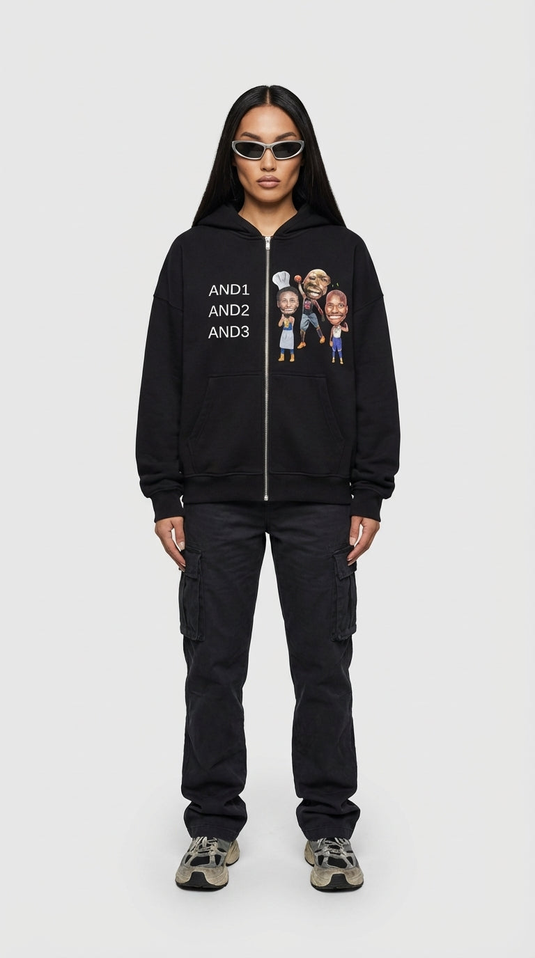 And Zip Up Hoodie